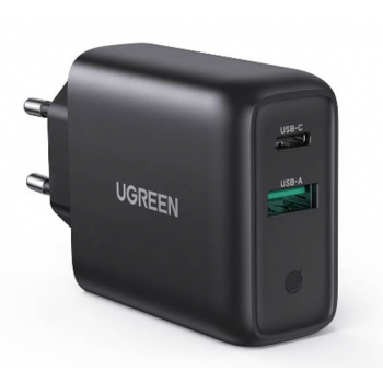 Ładowarka sieciowa UGREEN CD170, USB QC3.0, USB-C PD, 36W